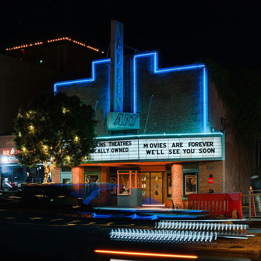 The historic Valley Art movie theater.